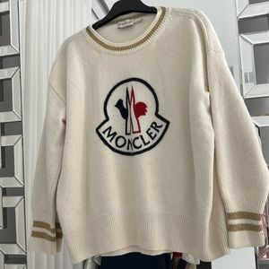 Moncler logo print Sweater. XS